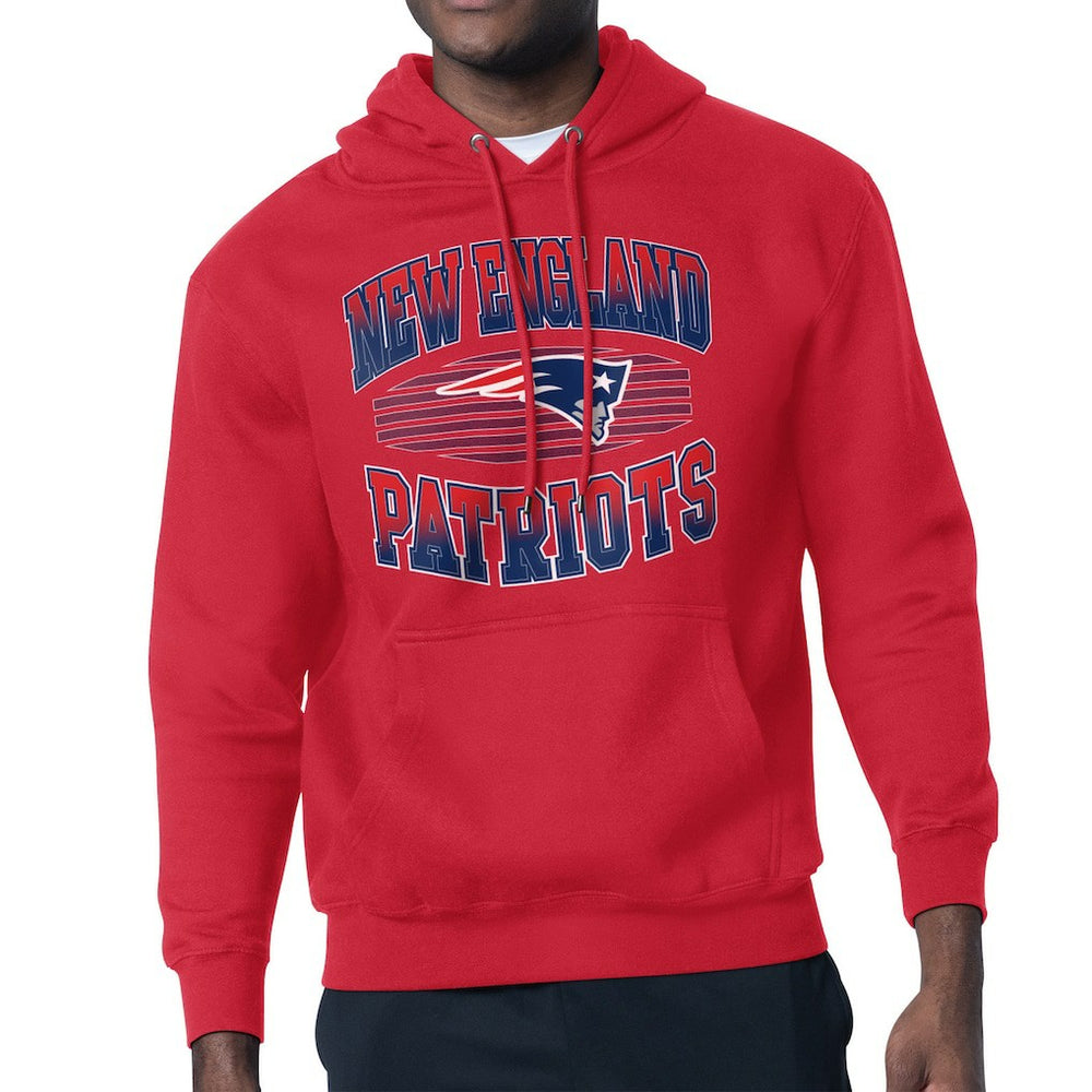 New England Patriots Starter Team Grit Graphic Hoodie - Red - NFL