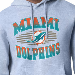 Miami Dolphins Starter Team Grit Graphic Hoodie - Heather Gray - NFL