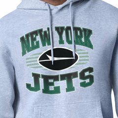 New York Jets Starter Team Grit Graphic Hoodie - Heather Gray - NFL
