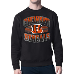 Cincinnati Bengals Starter Team Grit Graphic Fleece Pullover Sweatshirt - Black - NFL