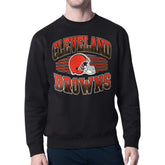 Cleveland Browns Starter Team Grit Graphic Fleece Pullover Sweatshirt - Black - NFL