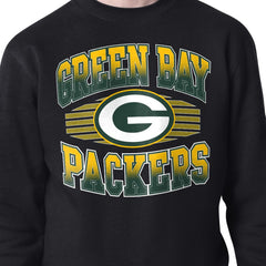 Green Bay Packers Starter Team Grit Graphic Fleece Pullover Sweatshirt - Black - NFL