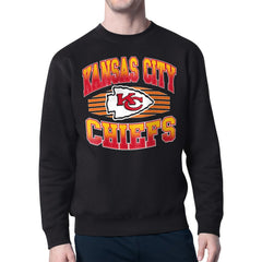 Kansas City Chiefs Starter Team Grit Graphic Fleece Pullover Sweatshirt - Black - NFL