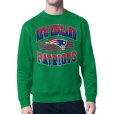 New England Patriots Starter Team Grit Graphic Fleece Pullover Sweatshirt - Kelly Green - NFL