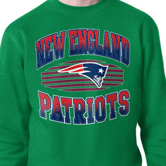 New England Patriots Starter Team Grit Graphic Fleece Pullover Sweatshirt - Kelly Green - NFL