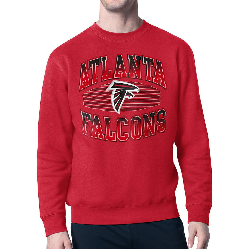 Atlanta Falcons Starter Team Grit Graphic Fleece Pullover Sweatshirt - Red - NFL
