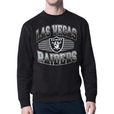 Las Vegas Raiders Starter Team Grit Graphic Fleece Pullover Sweatshirt - Black - NFL