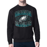 Philadelphia Eagles Starter Team Grit Graphic Fleece Pullover Sweatshirt - Black - NFL