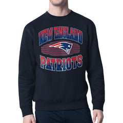 New England Patriots Starter Team Grit Graphic Fleece Pullover Sweatshirt - Navy - NFL