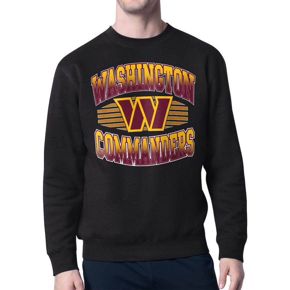 Washington Commanders Starter Team Grit Graphic Fleece Pullover Sweatshirt - Black - NFL