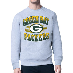 Green Bay Packers Starter Team Grit Graphic Fleece Pullover Sweatshirt - Heather Gray - NFL