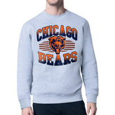 Chicago Bears Starter Team Grit Graphic Fleece Pullover Sweatshirt - Heather Gray - NFL