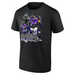 Derrick Henry Baltimore Ravens Notorious Graphic T-Shirt - Black - NFL
