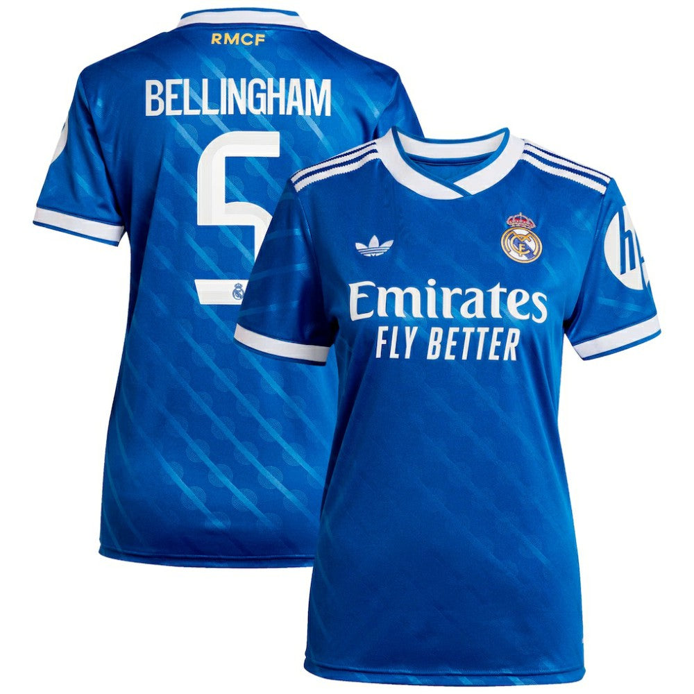 Adidas - Jude Bellingham Real Madrid Women's 2025/26 Third Replica Player Jersey - Blue