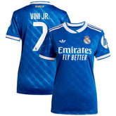 Adidas - Vinicius Junior Real Madrid Women's 2025/26 Third Replica Player Jersey - Blue