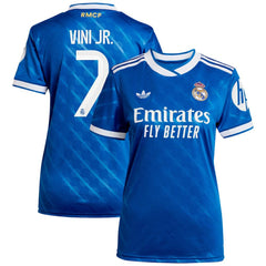 Adidas - Vinicius Junior Real Madrid Women's 2025/26 Third Replica Player Jersey - Blue