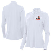 Cincinnati Bengals Antigua Women's Streak Intent Quarter-Zip Pullover - White - NFL