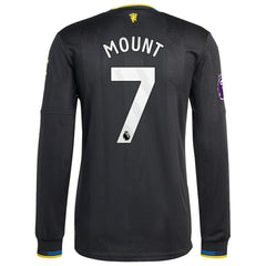Adidas - Mason Mount Manchester United 2025/26 Third Long Sleeve Player Jersey - Black