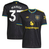 Adidas - Kobbie Mainoo Manchester United 2025/26 Third Replica Player Jersey - Black