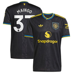 Adidas - Kobbie Mainoo Manchester United 2025/26 Third Replica Player Jersey - Black