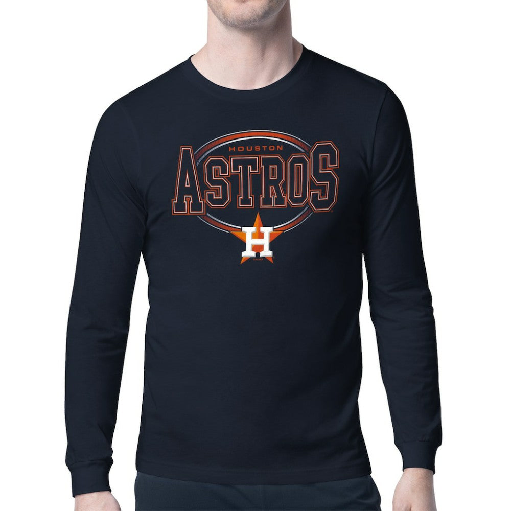 Houston Astros Starter Team Track Graphic Long Sleeve T-Shirt Near Me