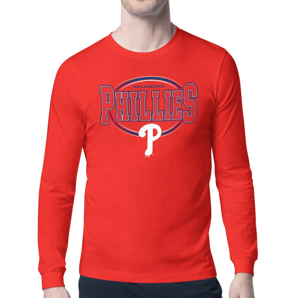 Philadelphia Phillies Starter Team Track Graphic Long Sleeve T-Shirt Outlet