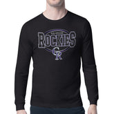 Colorado Rockies Starter Team Track Graphic Long Sleeve T-Shirt Near Me