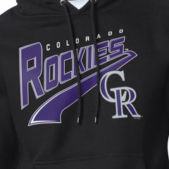 Colorado Rockies Starter Modern Tailsweep Fleece Tri-Blend Pullover Hoodie Outlet