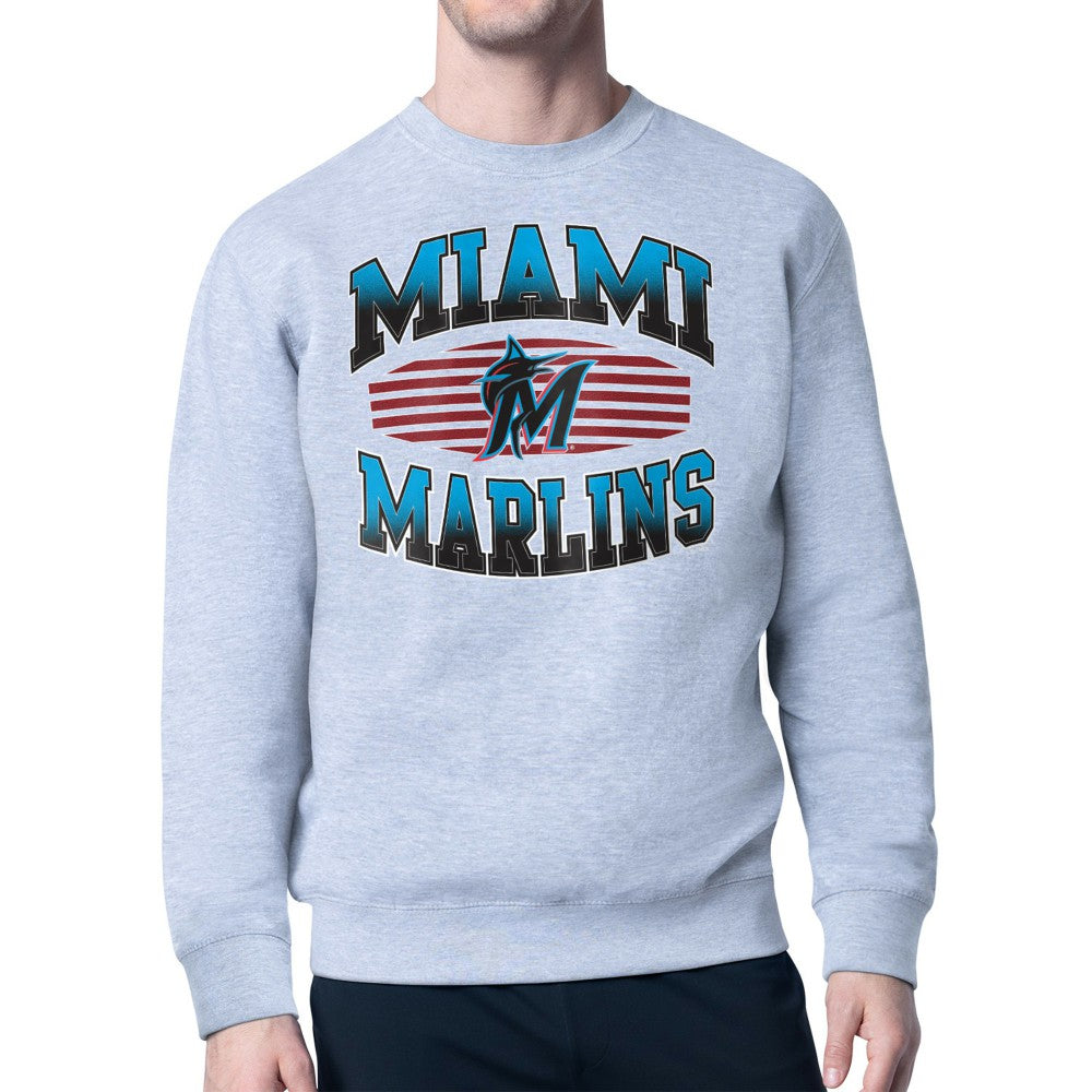 Miami Marlins Starter Team Grit Graphic Fleece Pullover Sweatshirt Near Me