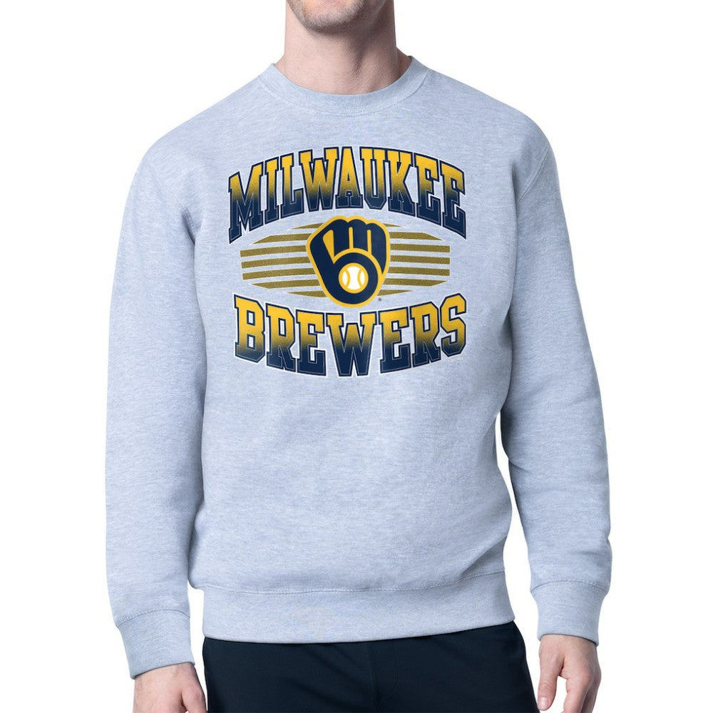 Milwaukee Brewers Starter Team Grit Graphic Fleece Pullover Sweatshirt for sale