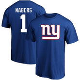 Malik Nabers New York Giants Big & Tall Player Name & Number T-Shirt - Royal - Fanatics