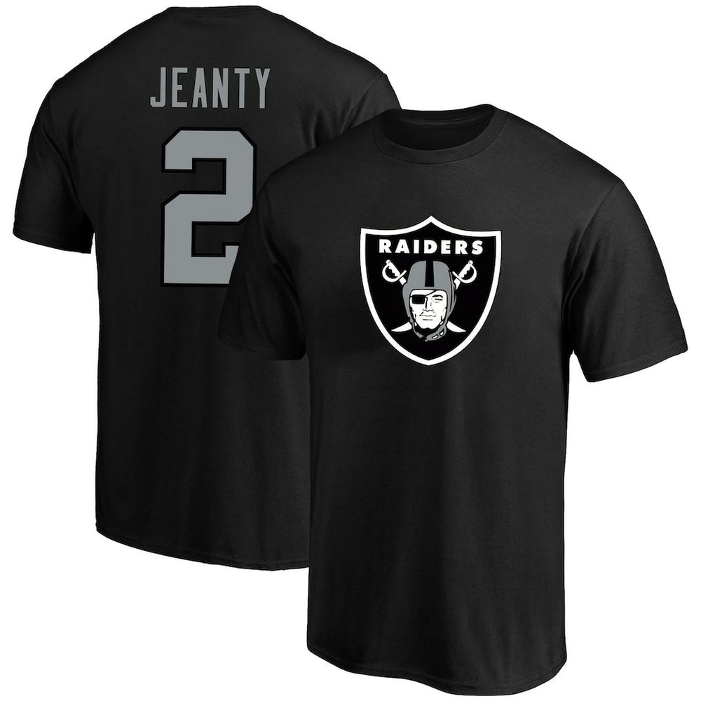 Ashton Jeanty Las Vegas Raiders Big & Tall Player Name & Number T-Shirt - Black - Fanatics