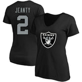 Ashton Jeanty Las Vegas Raiders Women's Plus Size Name & Number T-Shirt - Black - Fanatics