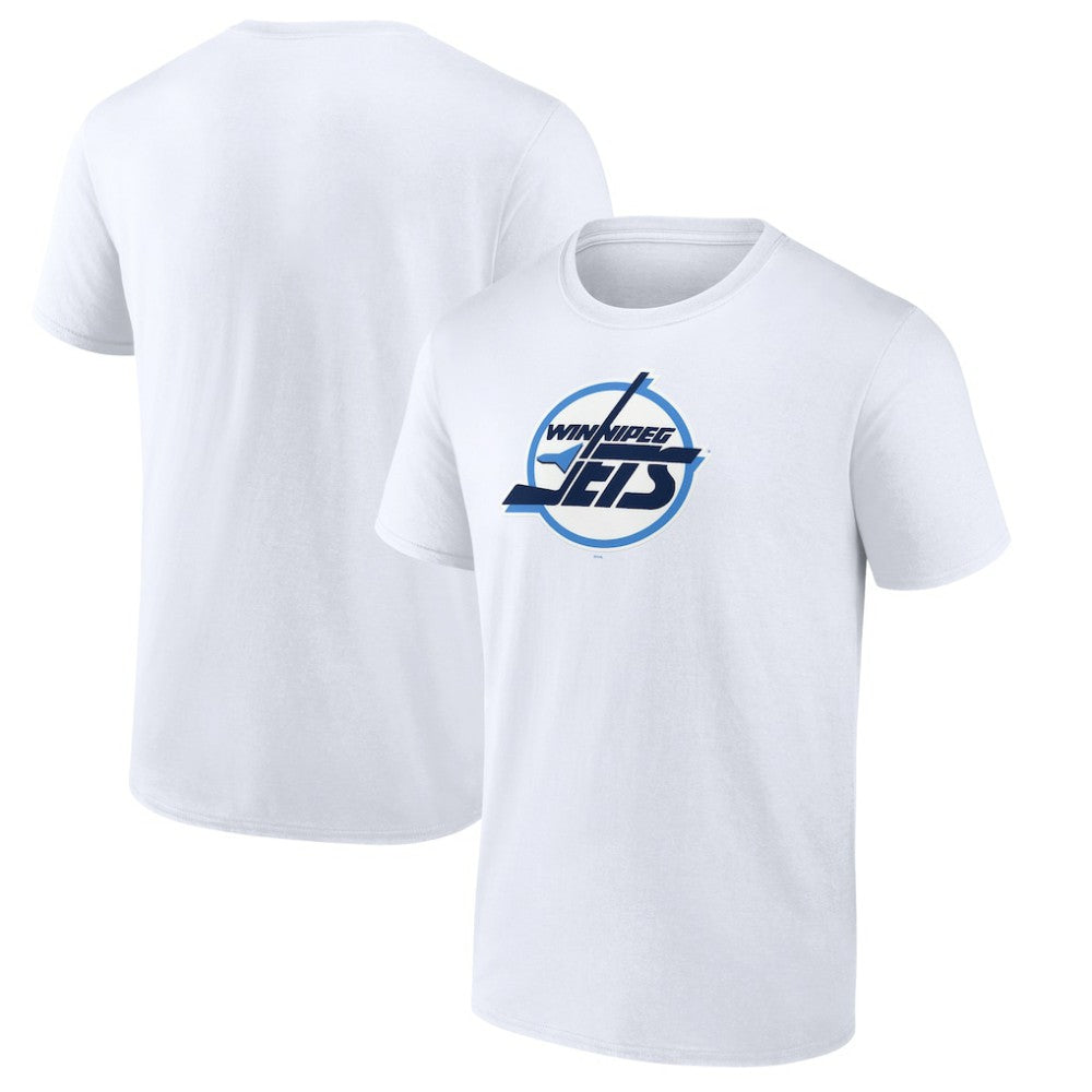 Winnipeg Jets Primary Logo T-Shirt - White | NHL Clearance