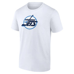 Winnipeg Jets Primary Logo T-Shirt - White | NHL Clearance
