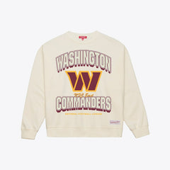 Washington Commanders Women's Tonal Arch Sweatshirt - Cream - Mitchell & Ness