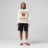 Cincinnati Bengals Women's Tonal Arch Sweatshirt - Cream - Mitchell & Ness