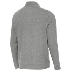 Tampa Bay Buccaneers Antigua 50th Season Subtle Quarter-Zip Sweatshirt - Heather Black - NFL