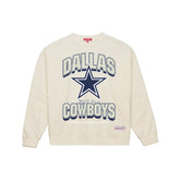 Dallas Cowboys Women's Tonal Arch Sweatshirt - Cream - Mitchell & Ness