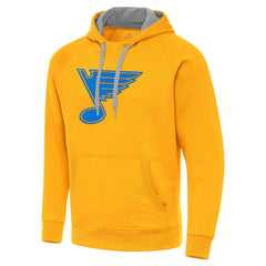 St. Louis Blues Antigua Victory Pullover Hoodie - Gold | NHL online