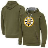 Boston Bruins Antigua Victory Pullover Hoodie - Olive | NHL discount