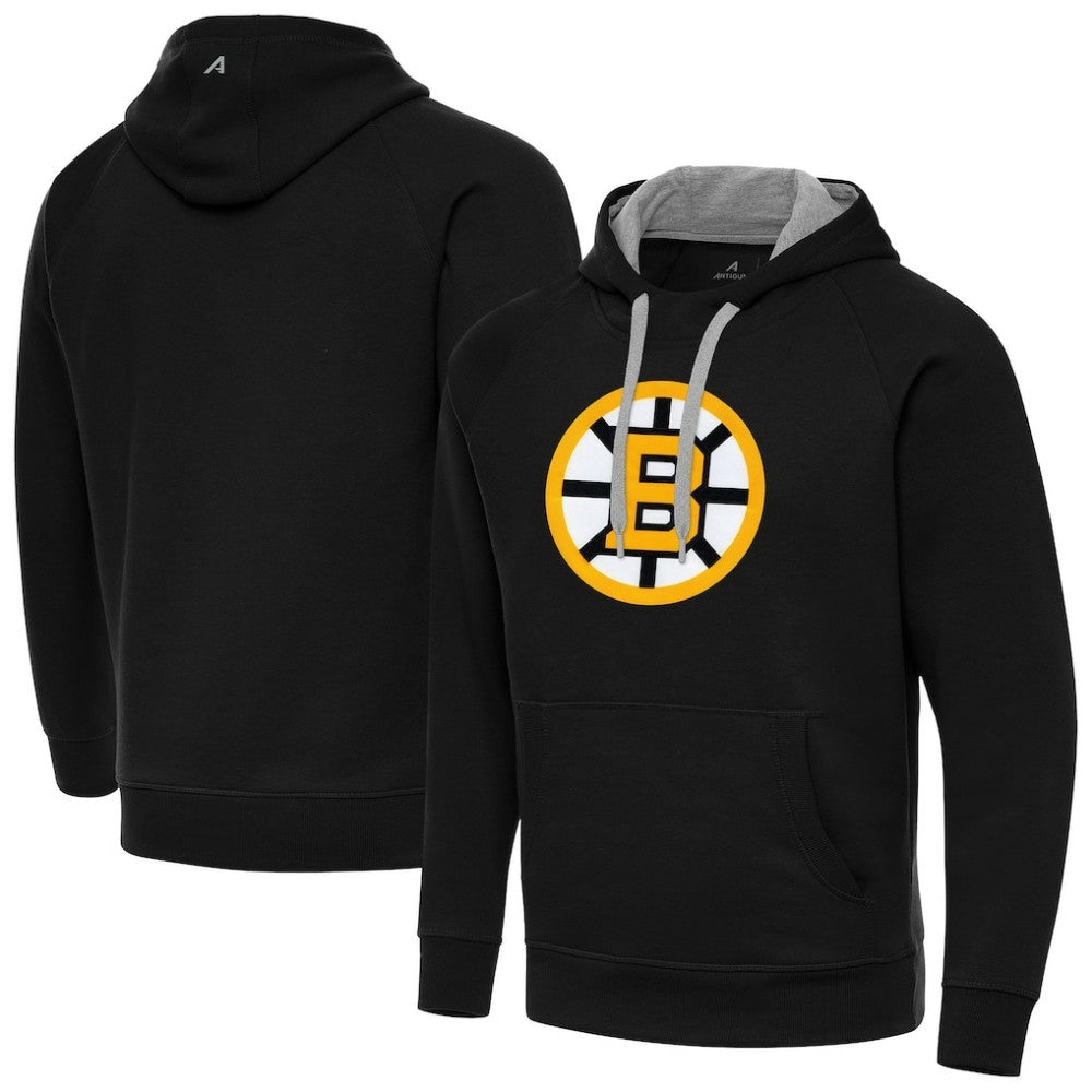 Boston Bruins Antigua Victory Pullover Hoodie - Black | NHL discount