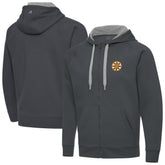 Boston Bruins Antigua Victory Full-Zip Hoodie - Charcoal | NHL Clearance