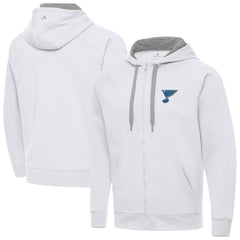 St. Louis Blues Antigua Victory Full-Zip Hoodie - White | NHL near me