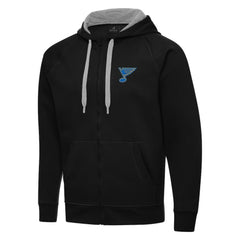 St. Louis Blues Antigua Victory Full-Zip Hoodie - Black | NHL on sale