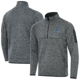 St. Louis Blues Antigua Fortune Quarter-Zip Pullover Jacket - Heather Gray | NHL online