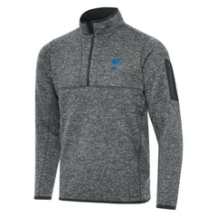 St. Louis Blues Antigua Fortune Quarter-Zip Pullover Jacket - Heather Gray | NHL online