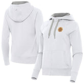 Boston Bruins Antigua Women's Victory Full-Zip Hoodie - White | NHL Lifestyle