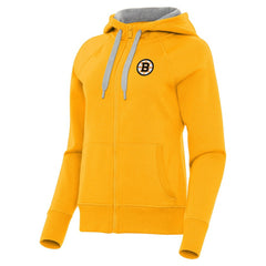 Boston Bruins Antigua Women's Victory Full-Zip Hoodie - Gold | NHL discount
