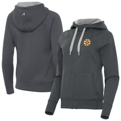 Boston Bruins Antigua Women's Victory Full-Zip Hoodie - Charcoal | NHL online